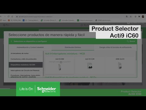 Imagen de ¿Cómo seleccionar llaves térmicas Acti9 iC60? (Product Selector)