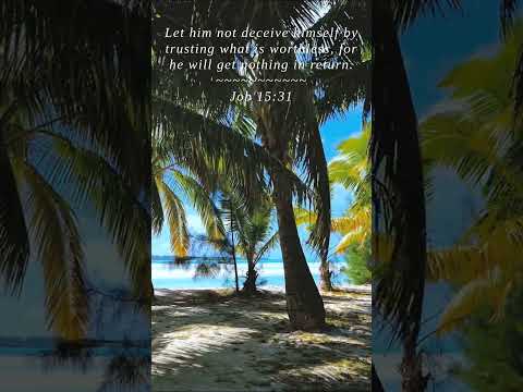 Bible | Job 15:31 | Let him not deceive himself by...