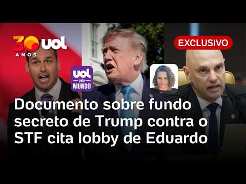 Documento sobre fundo secreto de Trump contra STF cita lobby de Eduardo Bolsonaro | Mariana Sanches