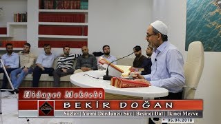 Bekir Doğan - Sözler - Yirmi Dördüncü Söz - Beşinci Dal - İkinci Meyve
