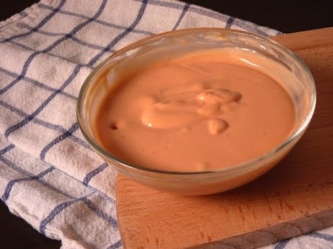 Como hacer salsa rosa o cocktail fácil - Recetas de salsas