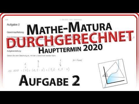 Matura 2020: Aufgabe 2 -  Gewinnaufteilung / Prozentrechnen (Haupttermin) | Mathe Easy Going