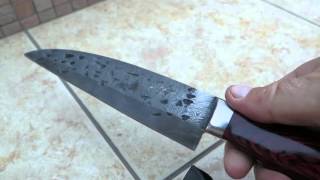 DKC-194 ZATORI Chef Knife DKC Knives Custom Hand Made Damascus   Knife