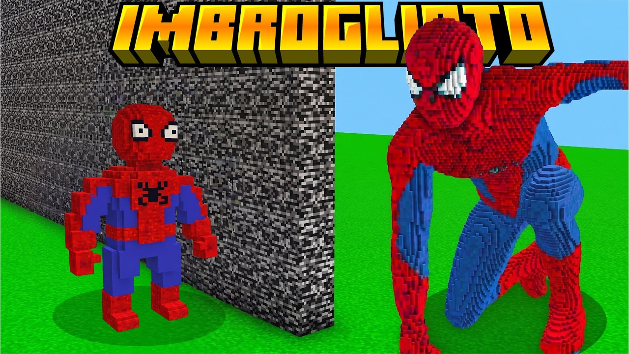 HO IMBROGLIATO con SPIDERMAN nella GARA DI COSTRUZIONE - MINECRAFT