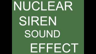 Audio - nuclear - civil defense alarm - air raid siren