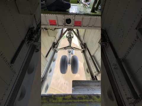 B-29 nose gear extension from the wheel well | B-29 “Doc”