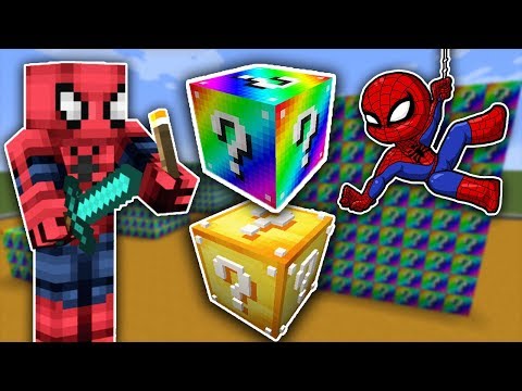ÖRÜMCEK ADAM VS MINECRAFT - Gökkuşağı Şans Blokları