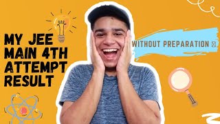 MY JEE MAIN 4TH ATTEMPT RESULT REVEALED | REACTION #Shorts