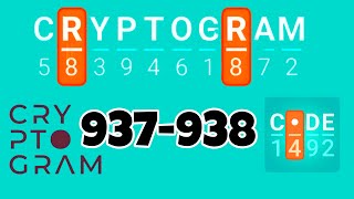 CRYPTOGRAM level 937 938