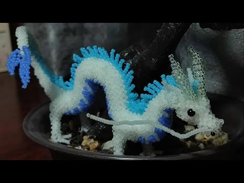 Туториал на амигуруми китайского дракона из бисера 7 часть