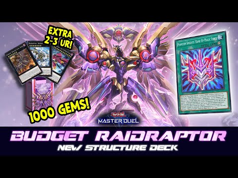 RAIDRAPTOR - BUDGET WITH NEW STRUCTURE DECK ⁉️ [Yu-Gi-Oh! Master Duel]​