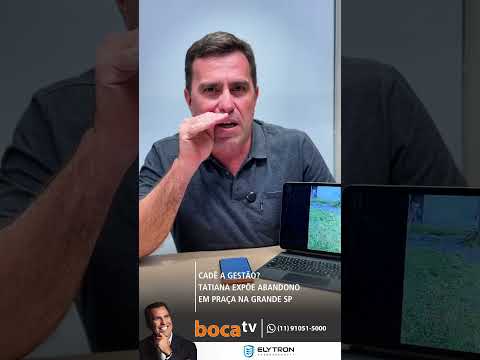 Se nem a praça perto da prefeitura é cuidada, imagina o resto da cidade…