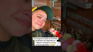 AIZA SEGUERRA NAPAIYAK NUNG DUMALAW SA LIBINGAN NG MAGULANG NYA 😢😢😢 #aizaseguerra #viral