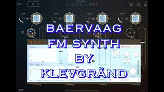 Video thumbnail for Baervaag FM Synthesizer by Klevgränd  - Let's Explore, Play, Stack & Set Split Points in AUM by The Sound Test Room