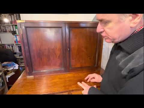 Mahogany Campaign Cabinet