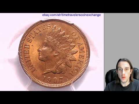 Coin Video of 1907 Indian Head Cent Graded by PCGS MS 64 RB 33868653 Video