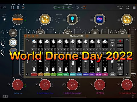 Celebrating WORLD DRONE DAY 2022 With AUM & Midi Mixer - Live