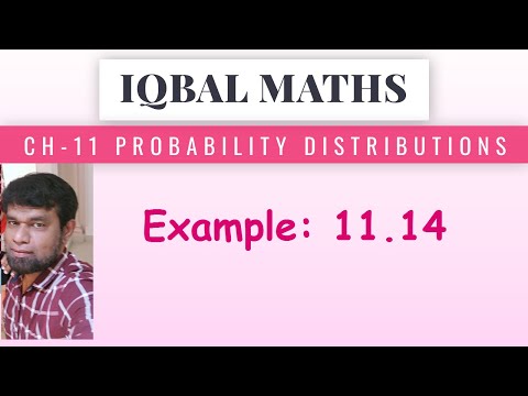 TN Class 12 Maths New Syllabus  Example 11.14 Chapter-11 Probability Distributions