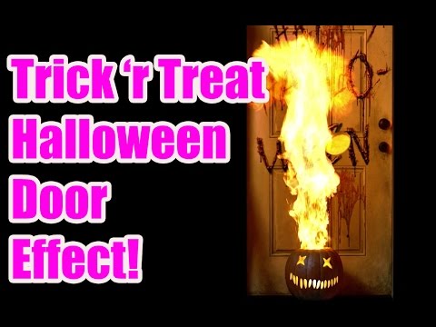 Amazing Halloween Door Illusion - Trick 'r Treat Test - AtmosFearFX