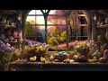 COZY EASTER AMBIENCE-SPRING FLOWERS-PEACEFUL BIRD SONGS-GLASS CHIMES-ASMR FOR RELAX-STUDY-SLEEP