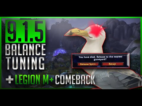 9.1.5 News: Legion Mythic+ Timewalking Info & BALANCE TUNING for Conduits & Covenant Abilities