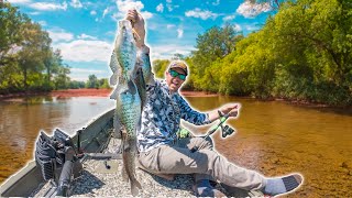 Crappie Fishing Shallow Creeks with Jigs