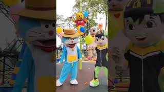 Download lagu funny doraemon clown dancing and clown balloon house #trending mp3