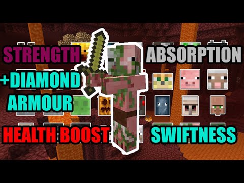 OVERPOWERED ZOMBIE PIGMAN VS ALL RANGED MOBS | MINECRAFT