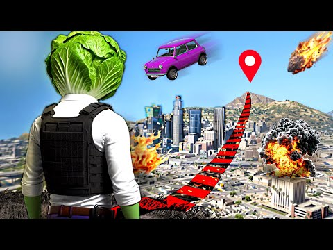 Crucé el Mapa de GTA 5 pero cada 10 Segundos hay Caos Random