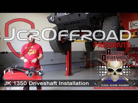 Adams 1350 Jeep JK Driveshaft Installation - JcrOffroad