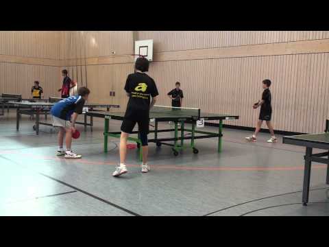 Tischtennis Jugendbezirksm 2010Adelsdorf  Doppel Rüttinger TV 48 Erlangen)
