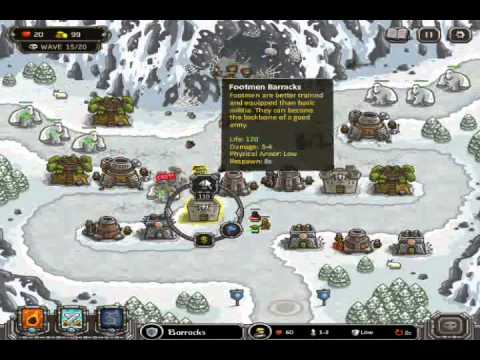 Kingdom Rush Walkthrough Level 13 (New Level) Second Try