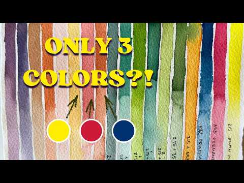 Mische jede Farbe mit nur 3 Aquarellen – Schmincke Horadam 🎨