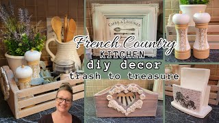 🌸TRASH TO TREASURE FRENCH COUNTRY KITCHEN DECOR DIYS!🧺IOD Molds using Hot Glue~Craft my Stash