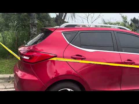 Vehículo abandonado en Paso Hondo presenta daños graves en su carrocería