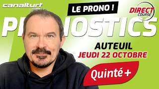emission video des courses turf pmu du Jeudi 22 octobre 2026