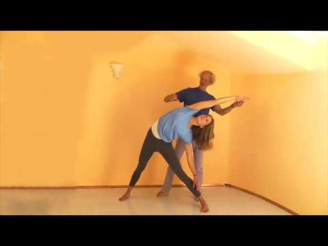 The triangle, trikonasana