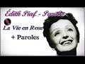 Édith Piaf - La Vie en Rose + Paroles 