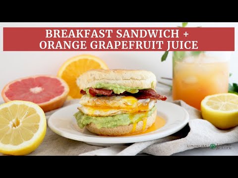 Breakfast Sandwich + Orange Grapefruit Juice | Limoneira