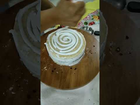 black n white forest cake...eggless cake..homemade cake...calende theam cake