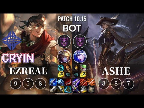 ES Cryin Ezreal vs Ashe Bot - KR Patch 10.15