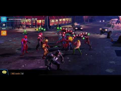 Marvel Strike Force - Magneto gameplay arena