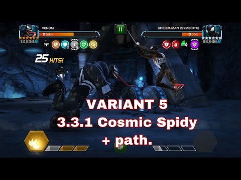 Variant 5 Blood and Venom 3.3.1 Cosmic Spidy Easy path for completion - Marvel champions