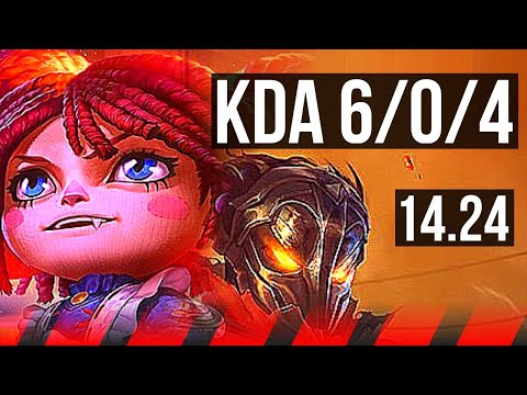 POPPY vs VIKTOR (TOP) | 6/0/4, Dominating | KR Master | 14.24