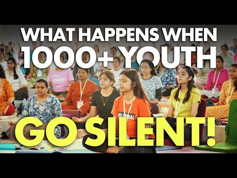 When 1,000+ Youth Sit in Silence - Something Powerful Happens! National Youth Day!