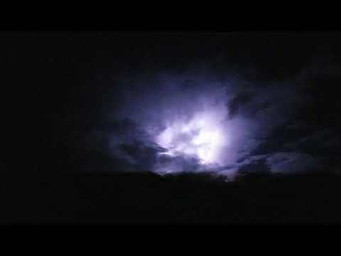 Hyper lapse of lightning storm in the distance