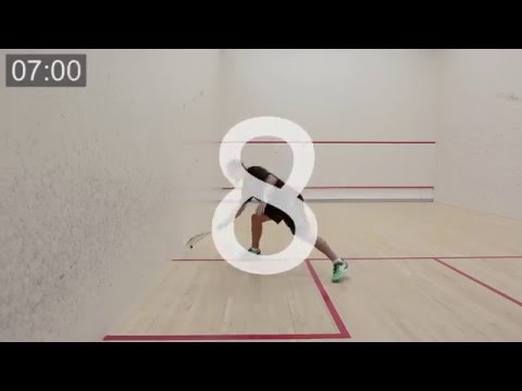 Squash tips: Thierry Lincou backhand volley drop challenge!