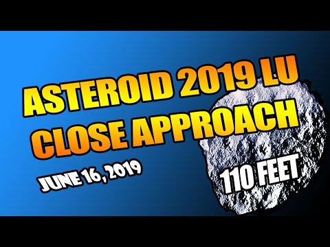 ASTEROID (2019 LU) CLOSE FLYBY ON JUNE 16, 2019 | 110 FEET OBJECT FLYING BY EARTH