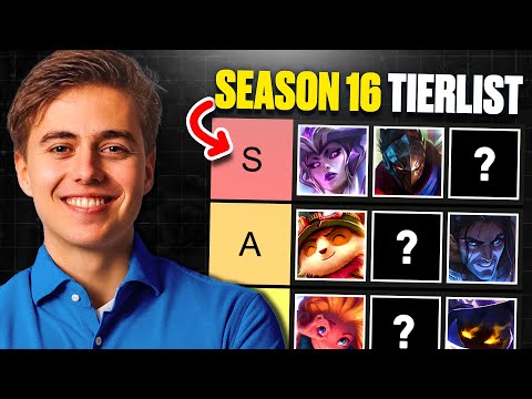 SEASON 16 MID LANE TIERLIST - NEW S16 META CHANGES