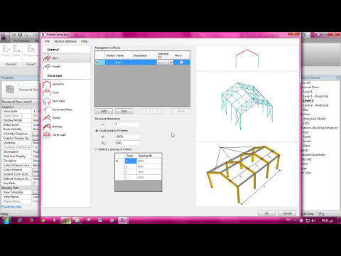 Revit Structure Training Course lesson 19 Frame Generators
